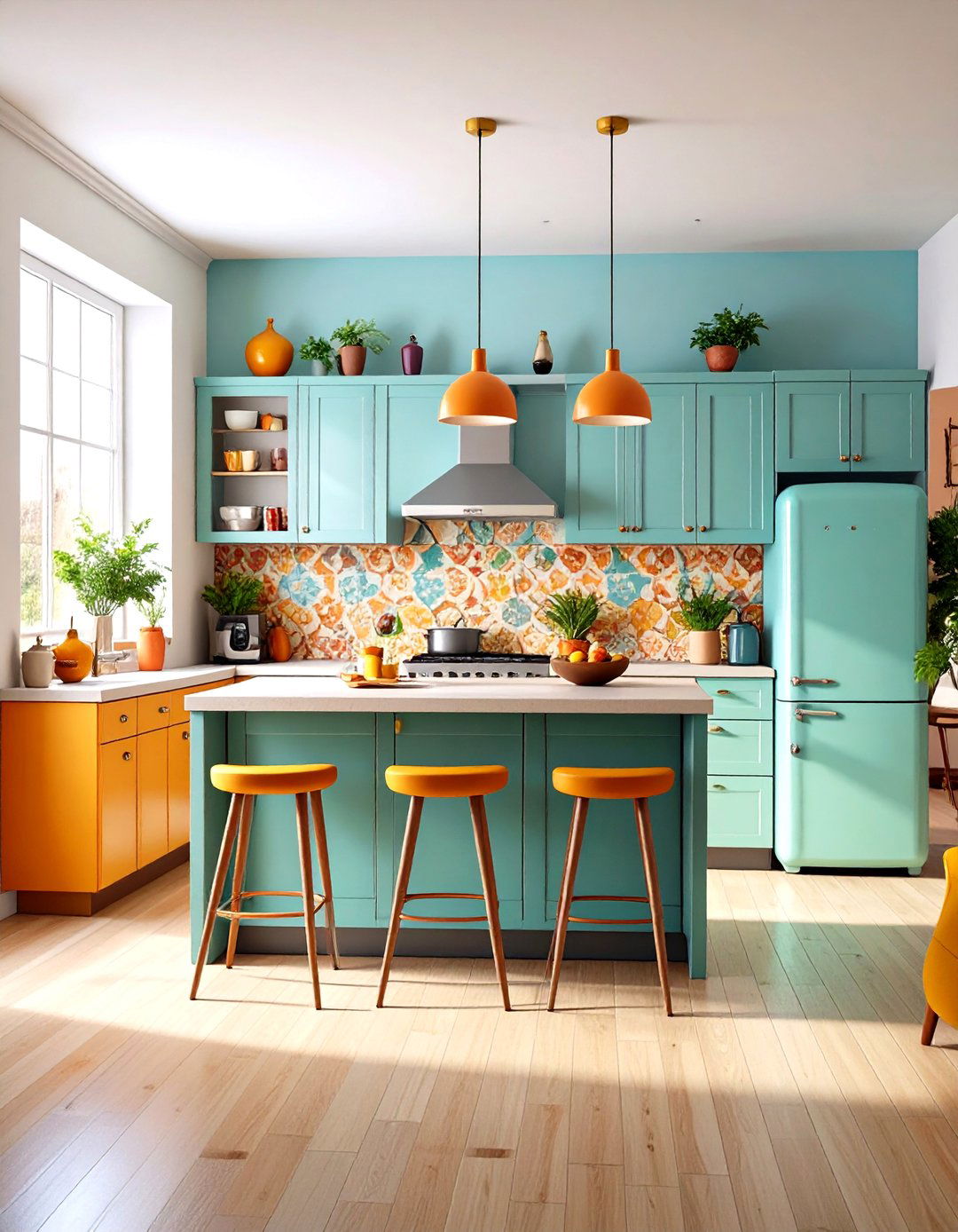 Retro Revival Open Kitchen Living Room - 24 Open Kitchen Living Room Ideas