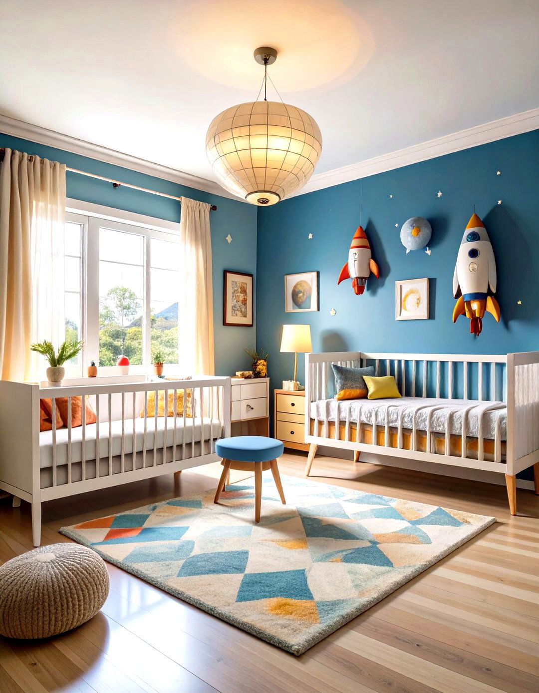 Retro Space Age Nursery - 24 Vintage Nursery Ideas