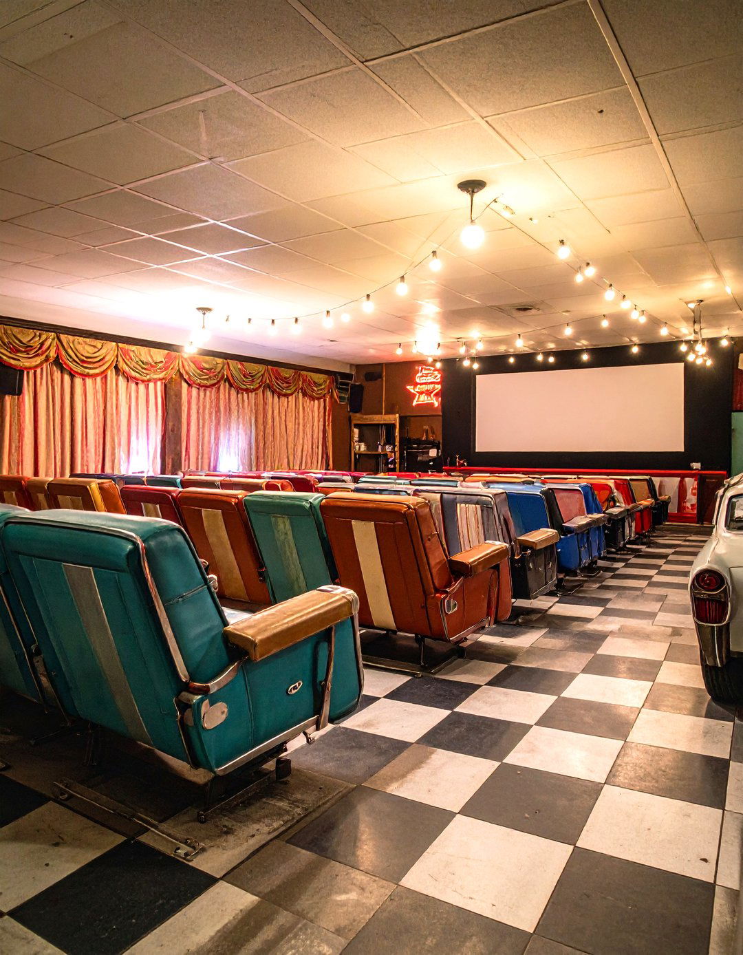 Retro s Drive In Theater - 24 Basement Home Theater Ideas