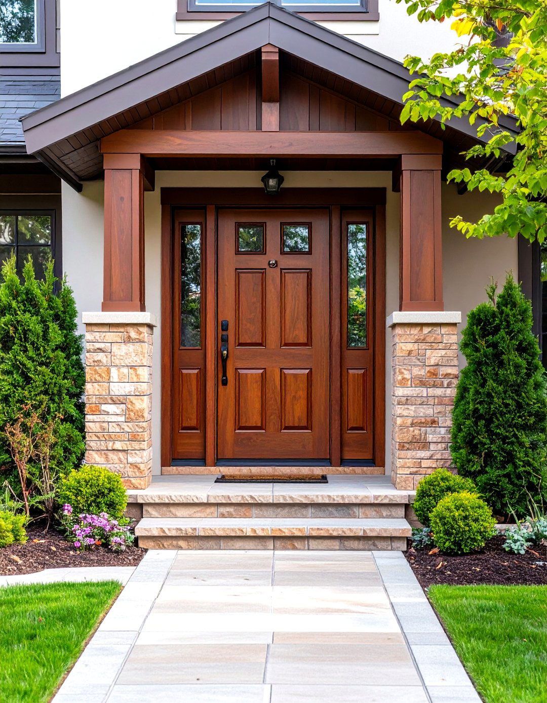 Rich Brown Front Door - 24 Front Door Color Ideas