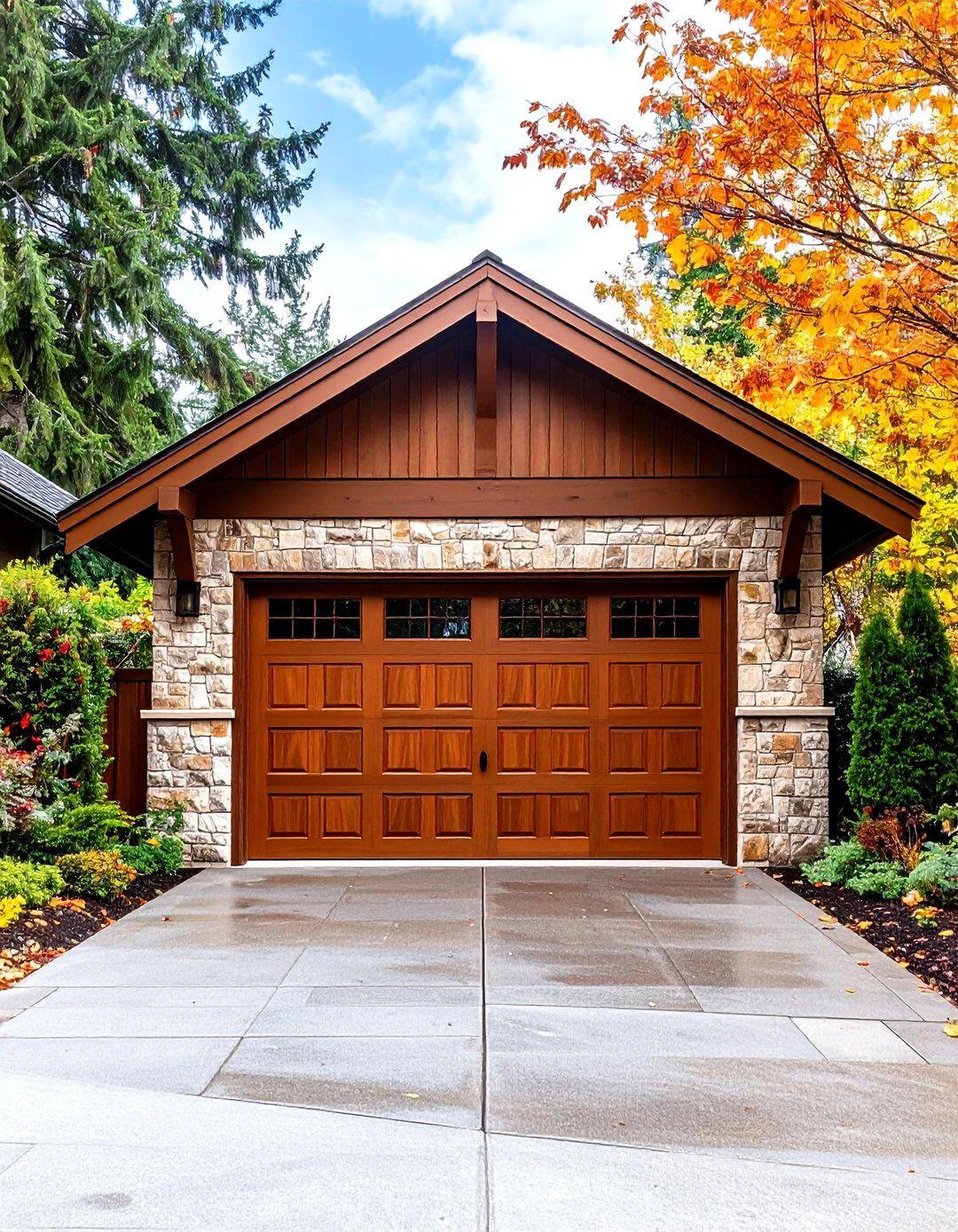Rich Brown Garage Door - 24 Garage Door Paint Ideas