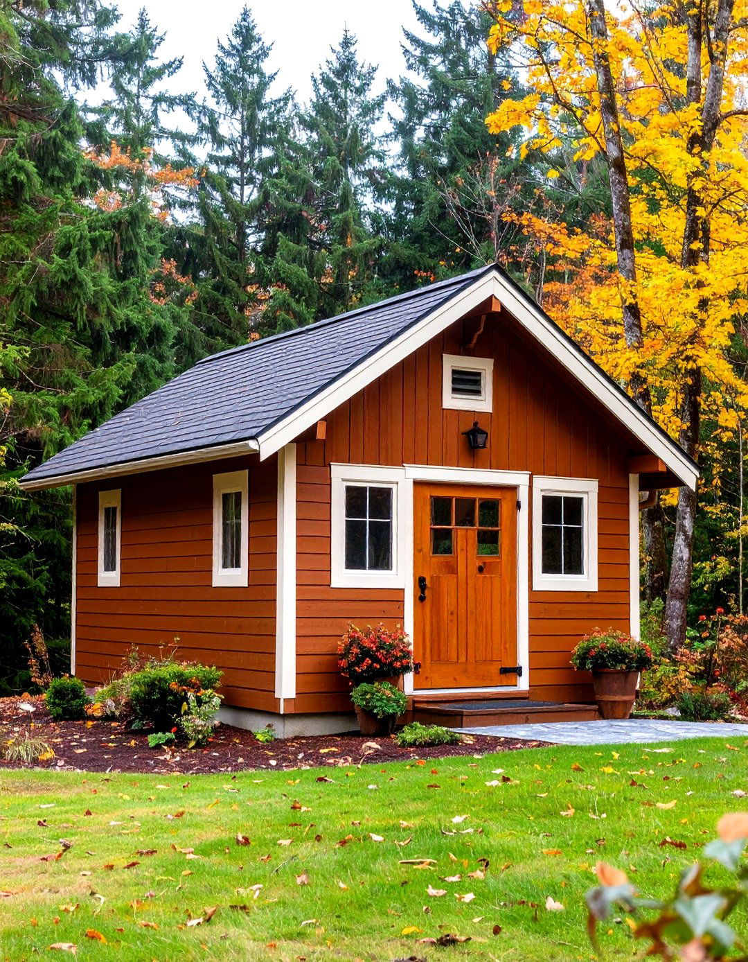 Rich Brown Traditional - 24 Shed Color Ideas