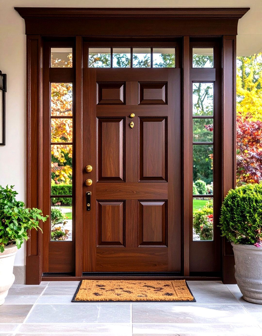 Rich Chocolate Brown - 24 Interior Door Color Ideas