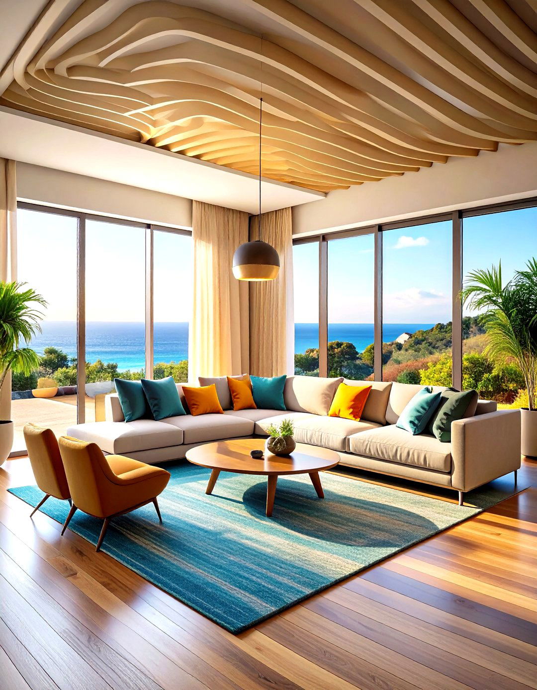 Ripple Fold Sliding Panels - 24 Sliding Door Curtain Ideas