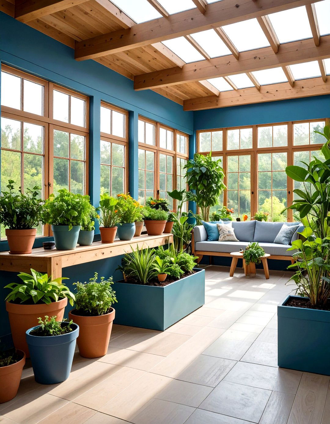 Robins Egg Blue and Pine Green Garden Room - 24 Blue and Green Color Combos for Decorating