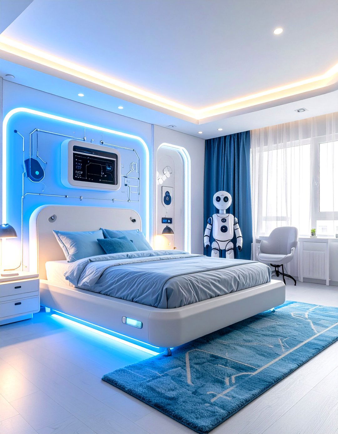 Robot Technology Future Theme - 24 Toddler Room Ideas