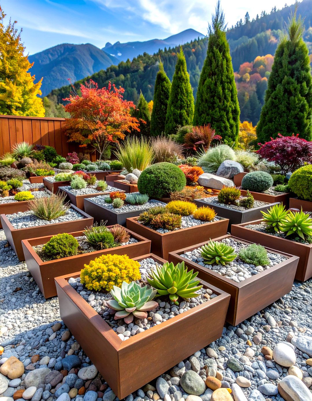 Rock Garden Alpine Container Displays - 24 Container Garden Ideas