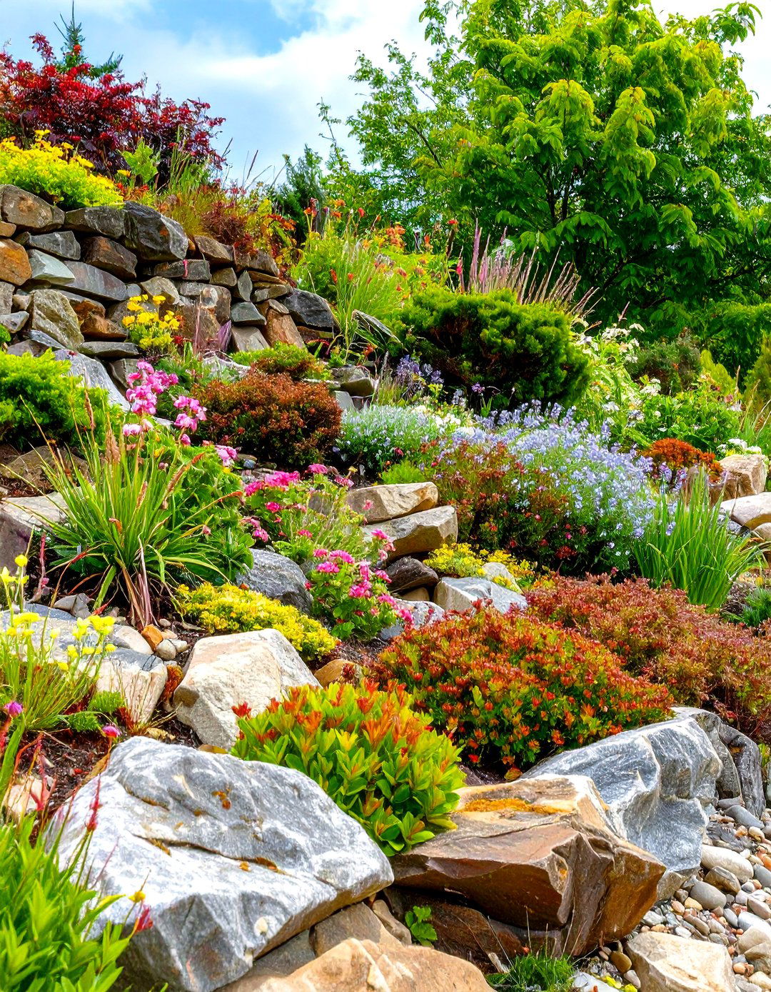Rock Garden Alpine Features - 24 Garden Centerpiece Ideas