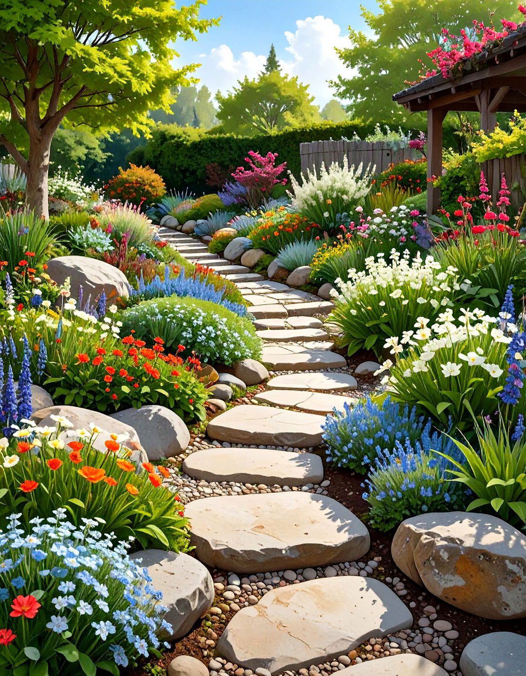Rockery and Alpine Garden Design - 24 Victorian Front Garden Ideas
