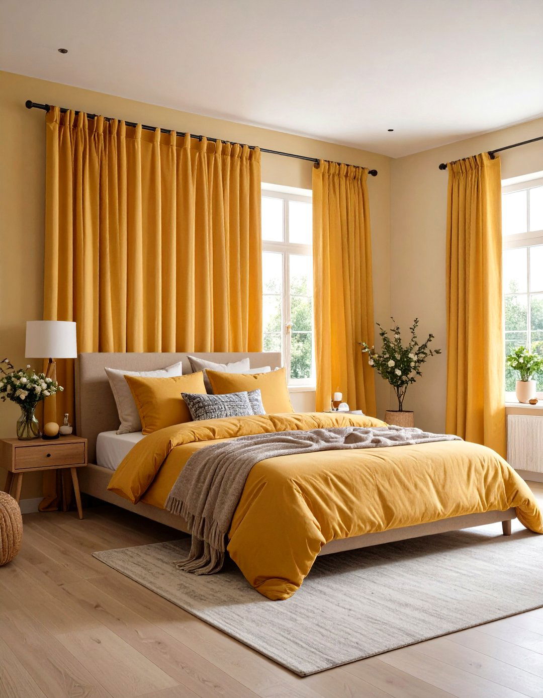 Rod Pocket Casual Style Bedroom - 24 Bedroom Curtain Ideas