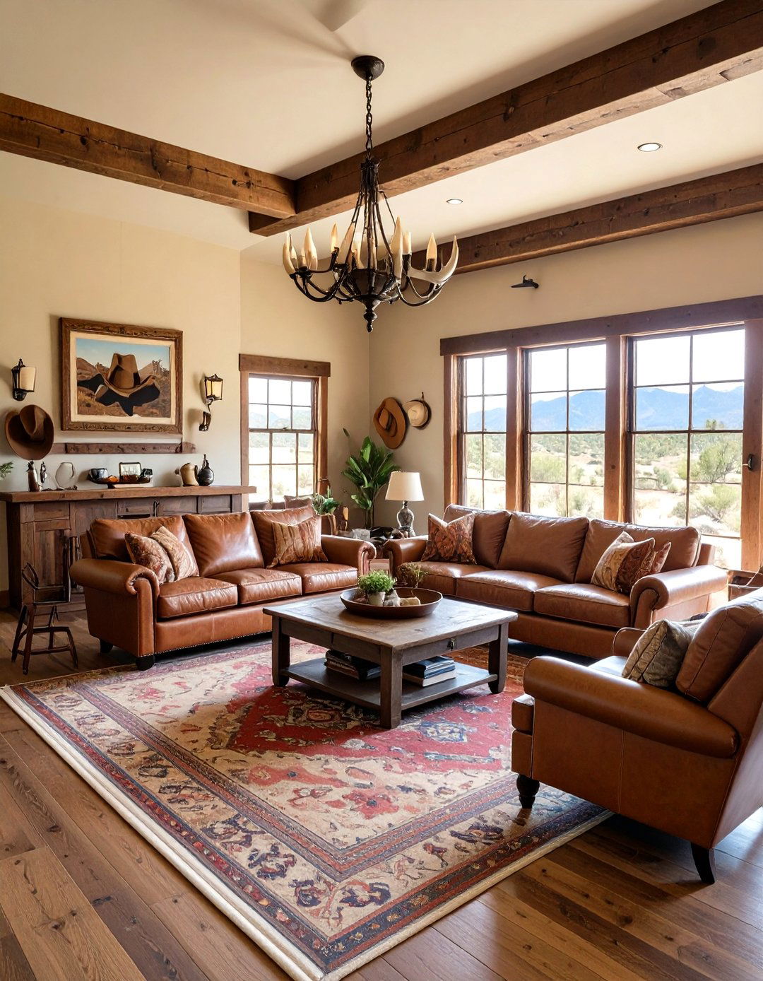 Rodeo Theme Man Cave Entertainment - 24 Western Decor Ideas