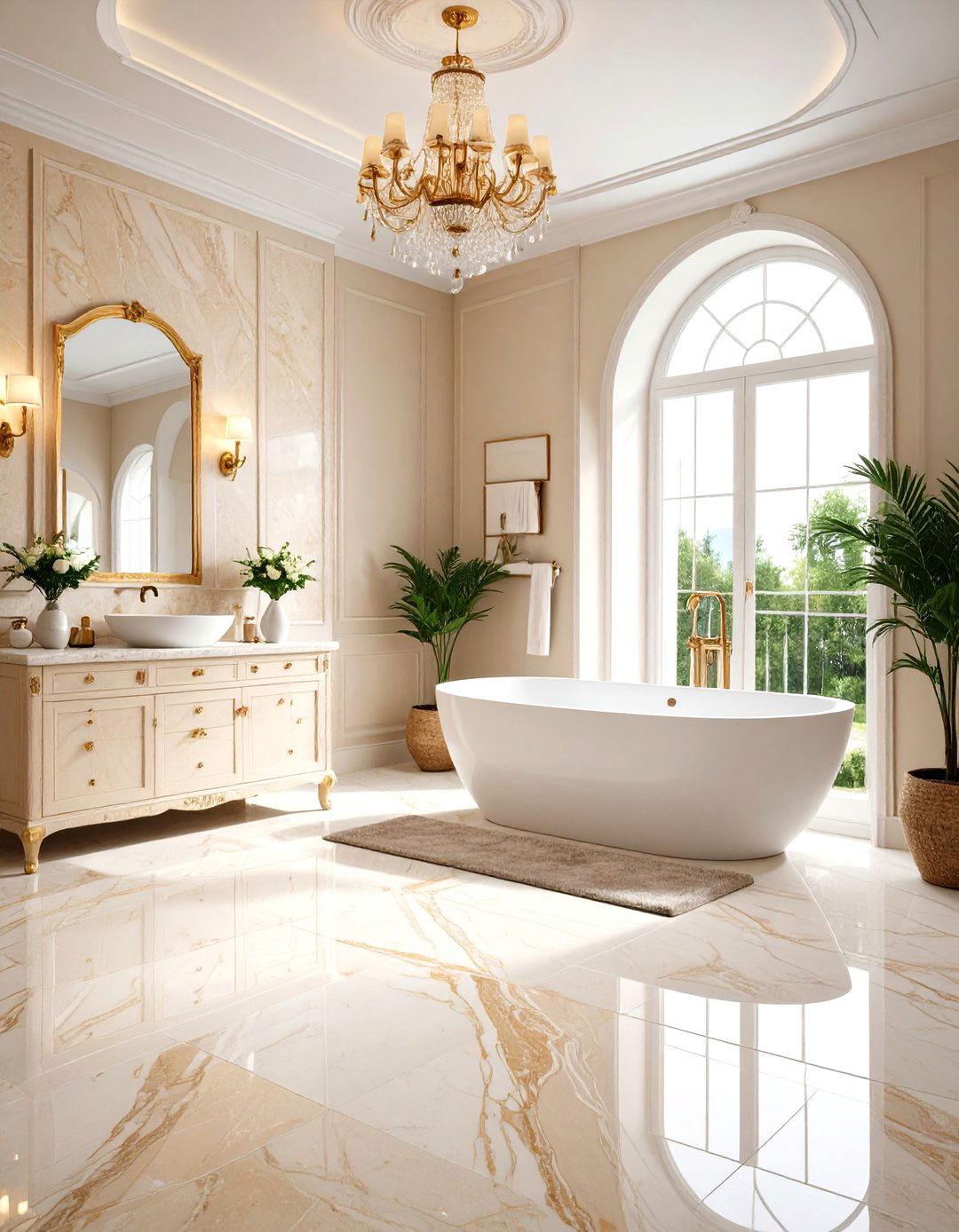 Roman Pattern Travertine Traditional Layout - 24 Travertine Tile Bathroom Ideas