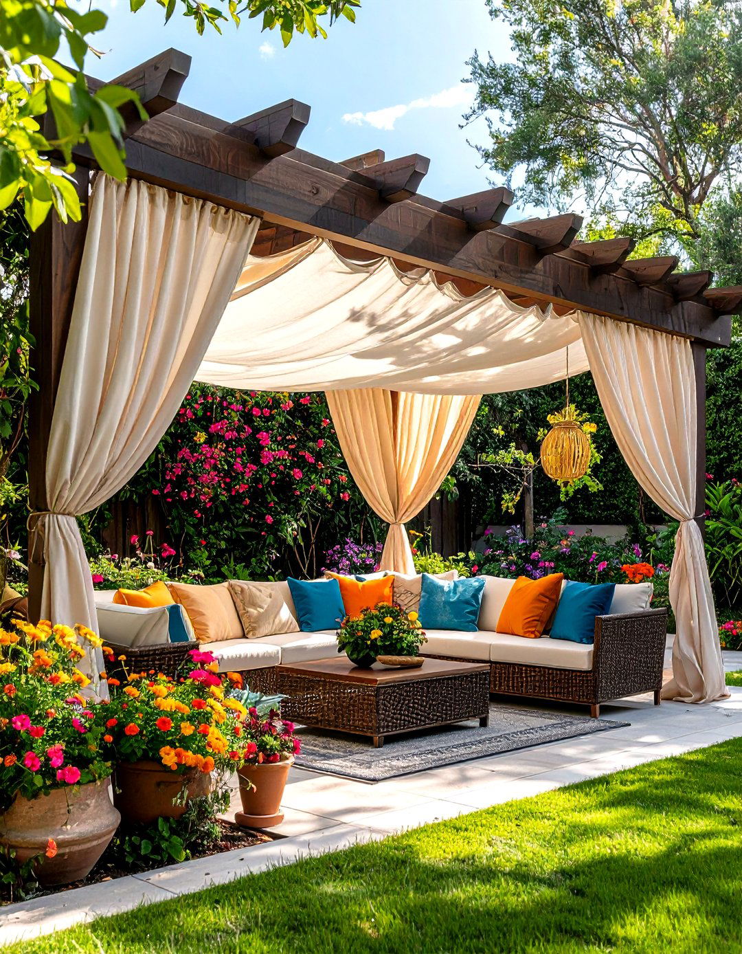 Roman Shade Pergola Systems - 24 Pergola Shade Ideas