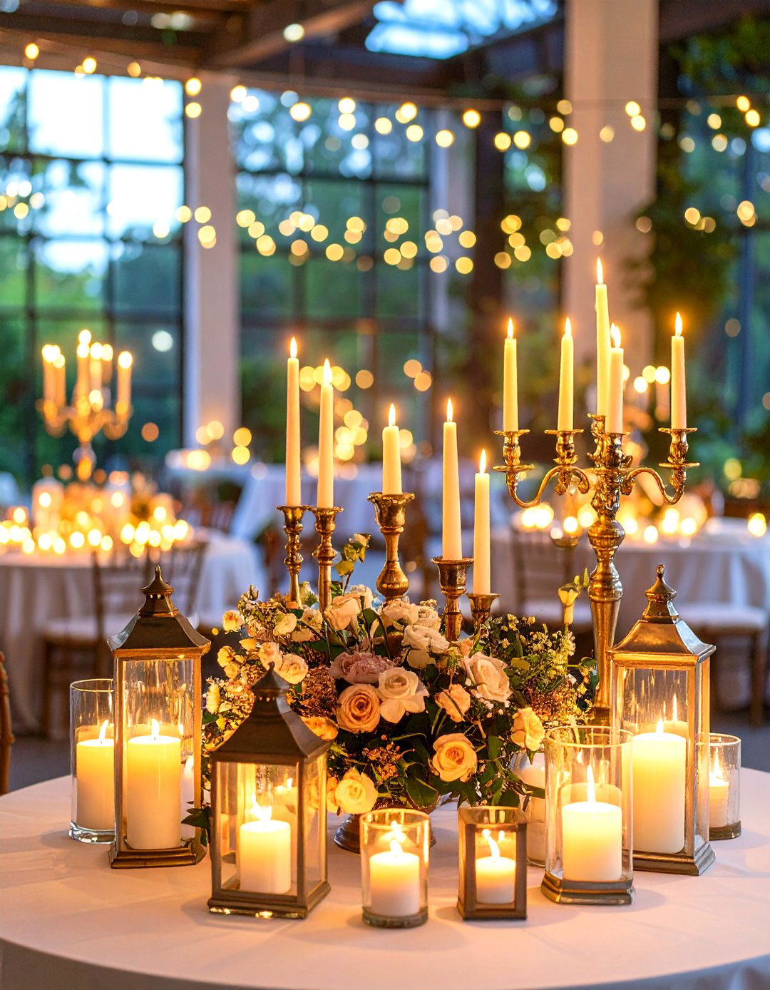 Romantic Candlelight Ambiance - 24 Vintage Wedding Ideas