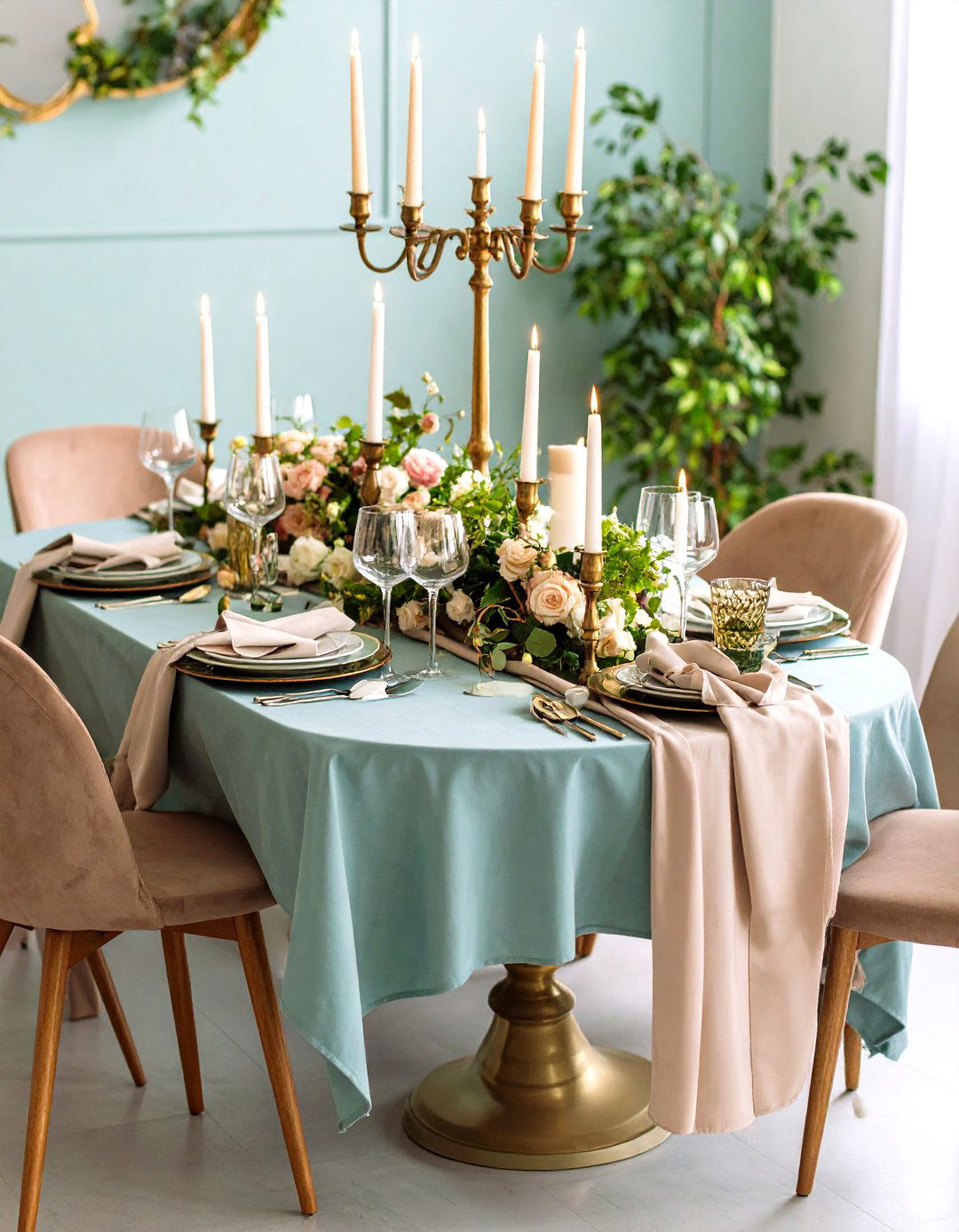 Romantic Candlelit Ambiance Setting - 24 Parisian Dining Room Ideas