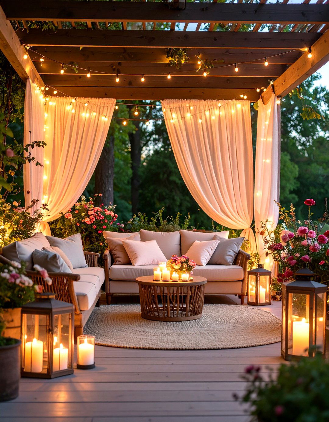Romantic Candlelit Sanctuary - 24 Screened-in Porch Ideas