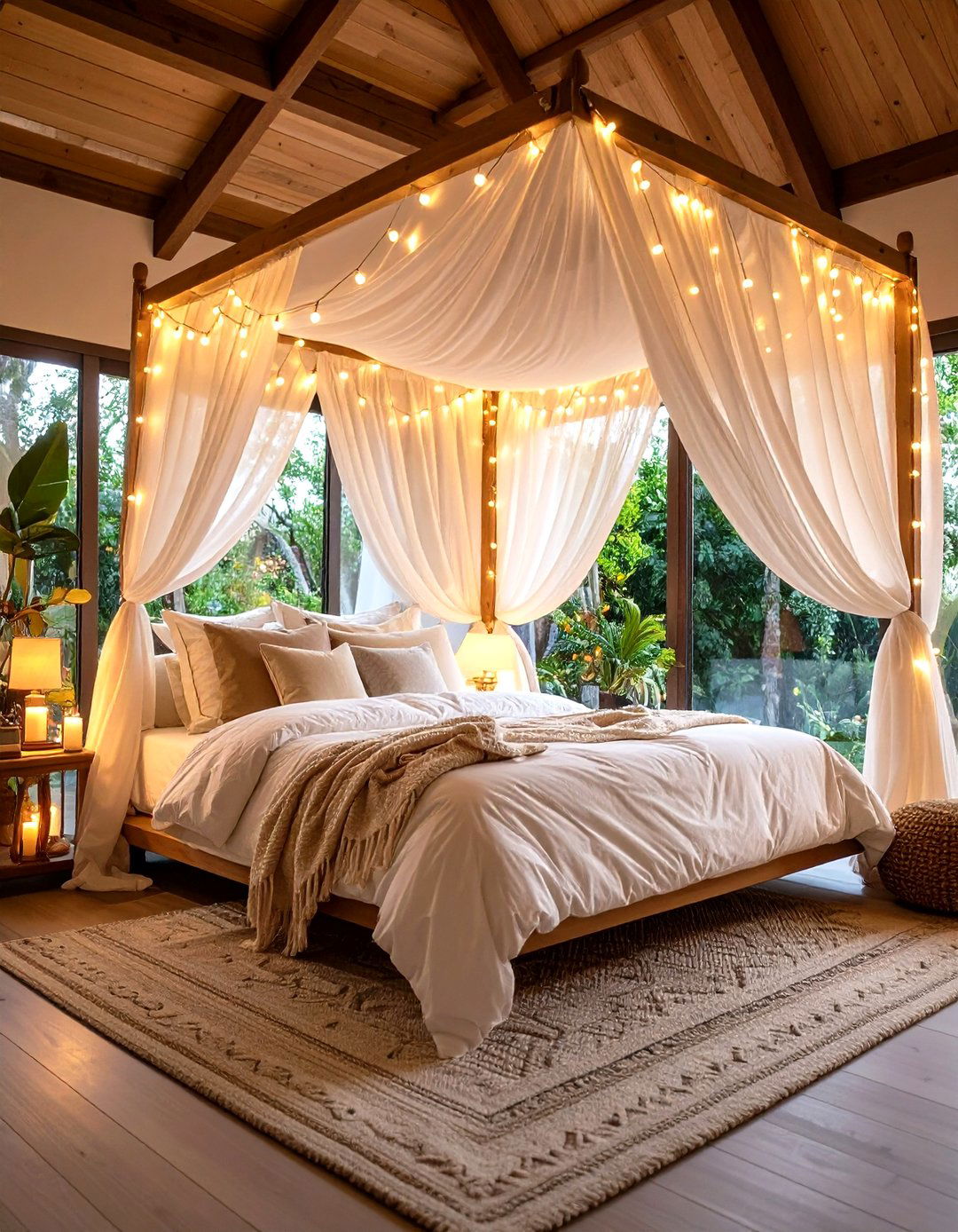 Romantic Canopy Bed Design - 24 Cottagecore Bedroom Ideas
