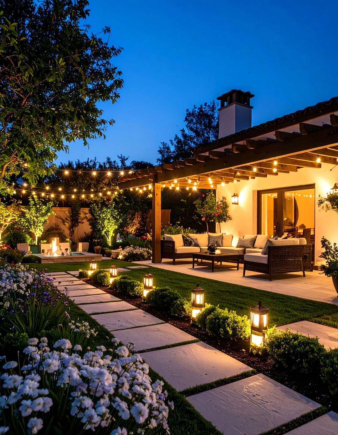 Romantic Evening Garden - 24 Small Walled Garden Ideas