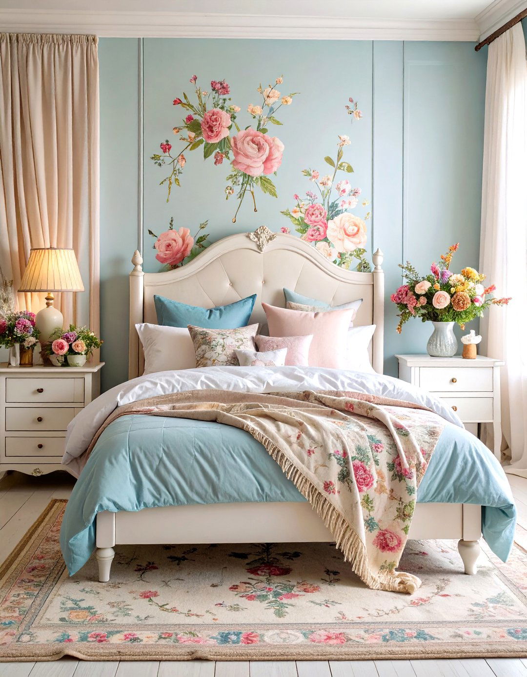 Romantic Floral Shabby Chic Themes - 24 90s Bedroom Decor Ideas