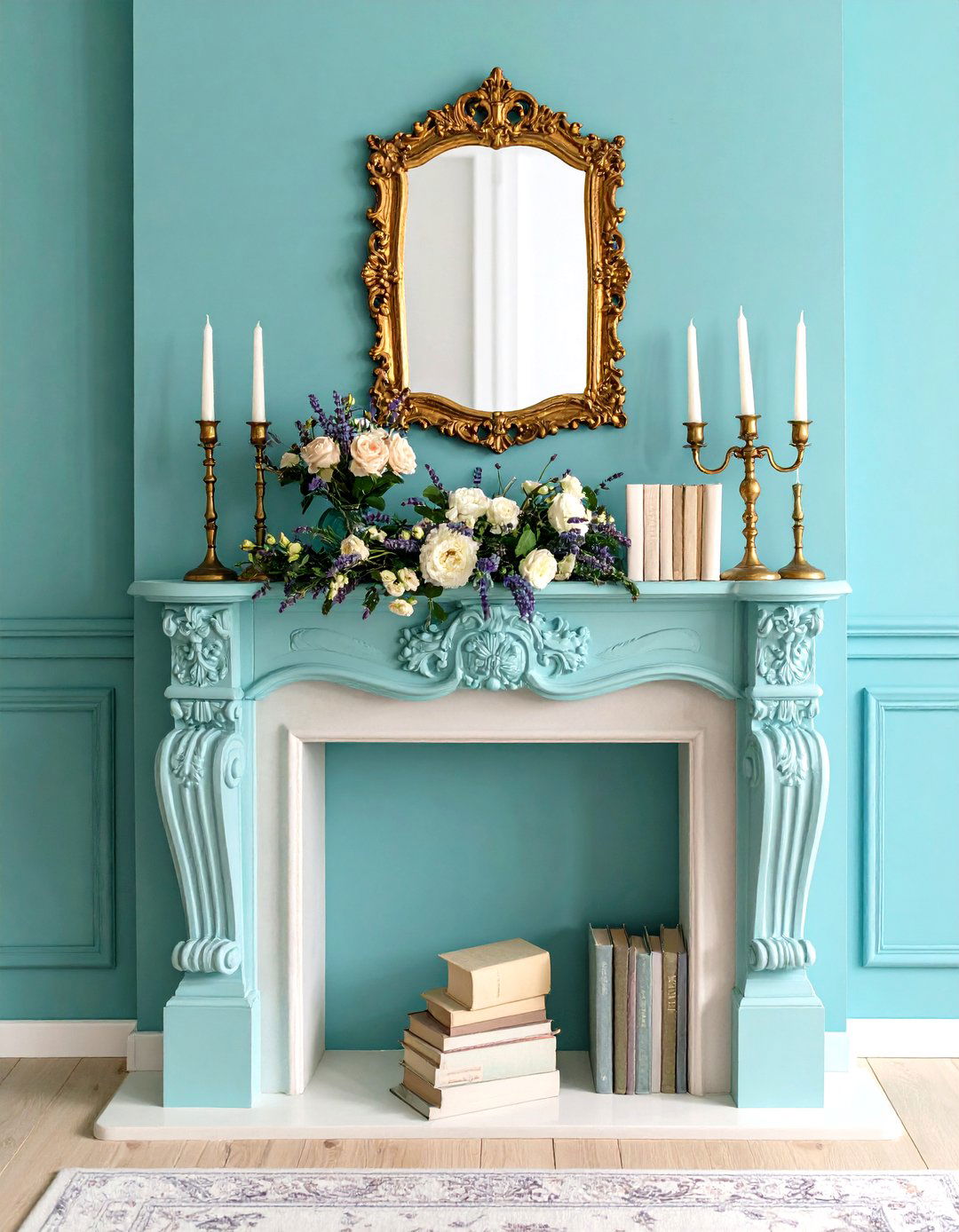 Romantic French Country - 24 Spring Mantel Decor Ideas