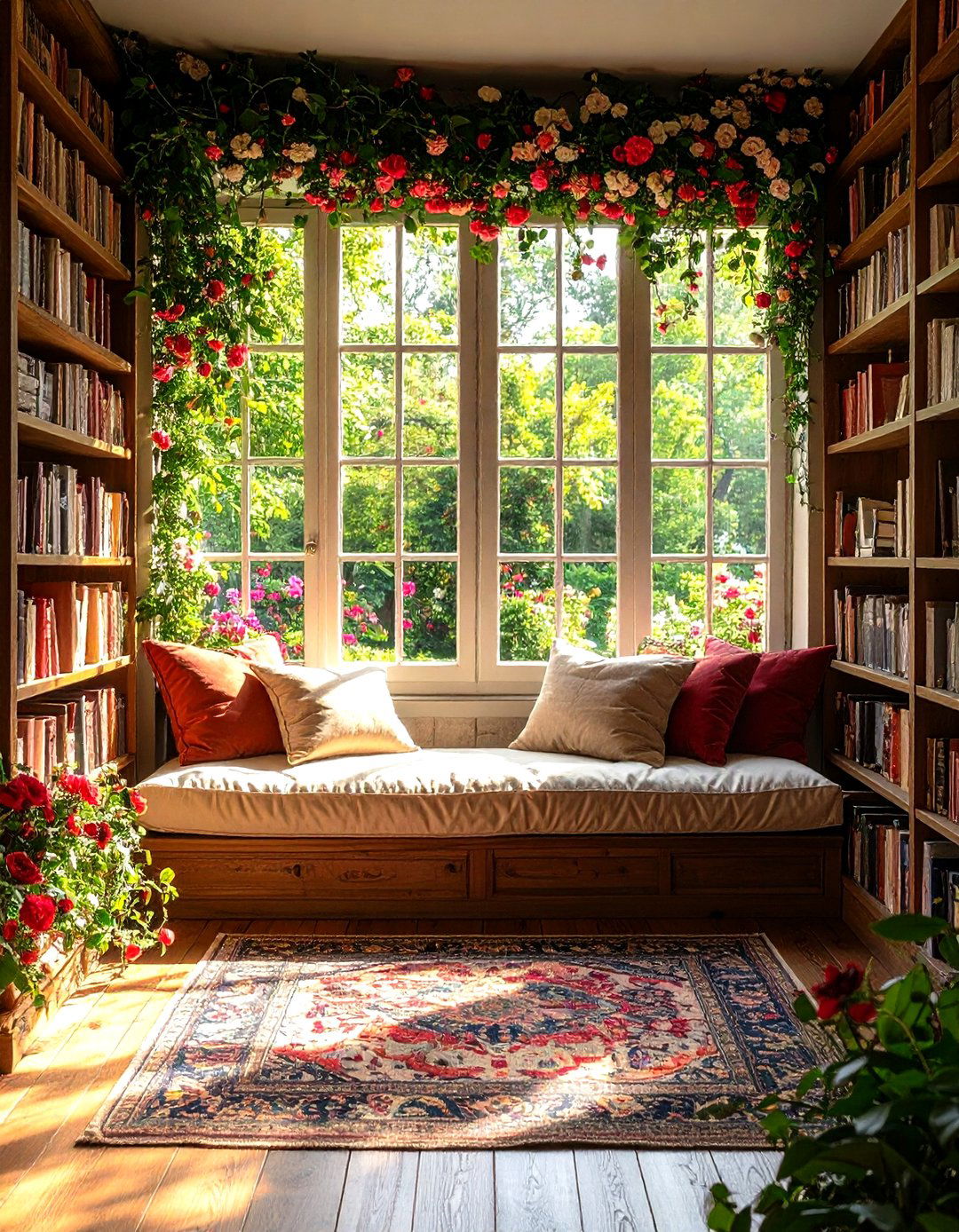 Romantic Poetry Reading Nook - 24 Dark Academia Interior Design Ideas
