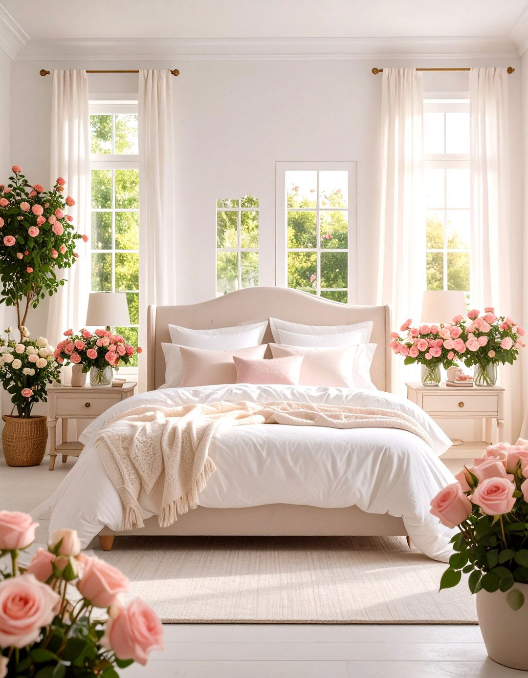 Romantic Rose Garden Sanctuary - 24 Paris-themed Bedroom Ideas
