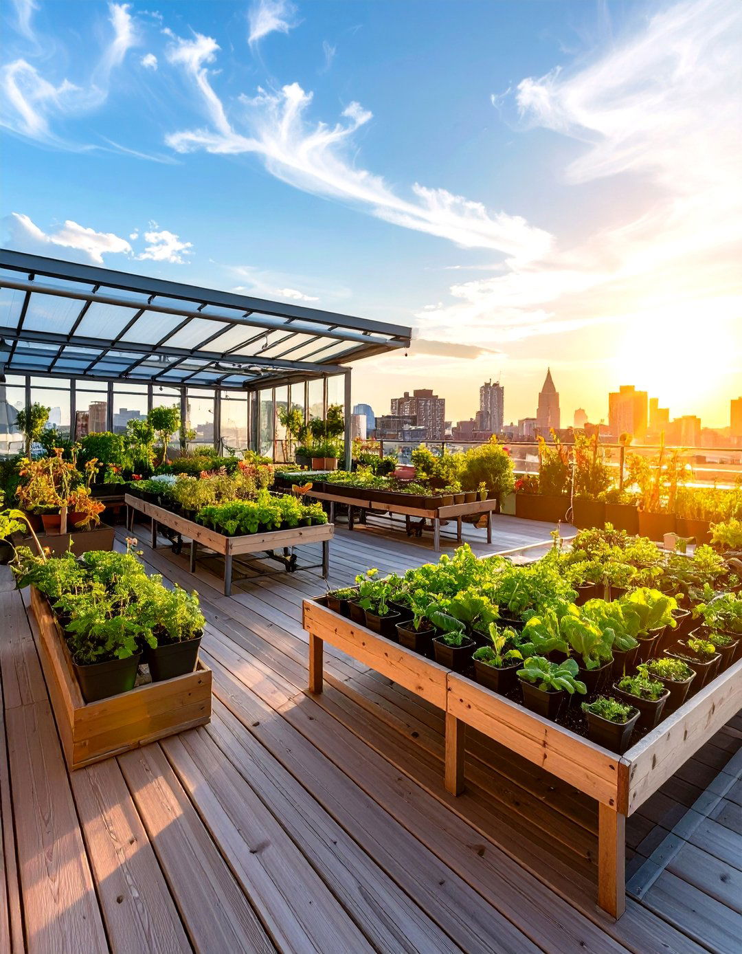 Rooftop Deck Greenhouse and Potting Area - 24 Rooftop Deck Ideas