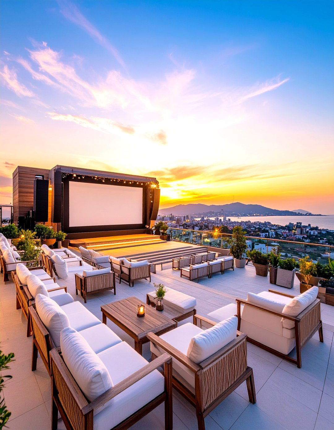 Rooftop Deck Movie and Entertainment Theater - 24 Rooftop Deck Ideas