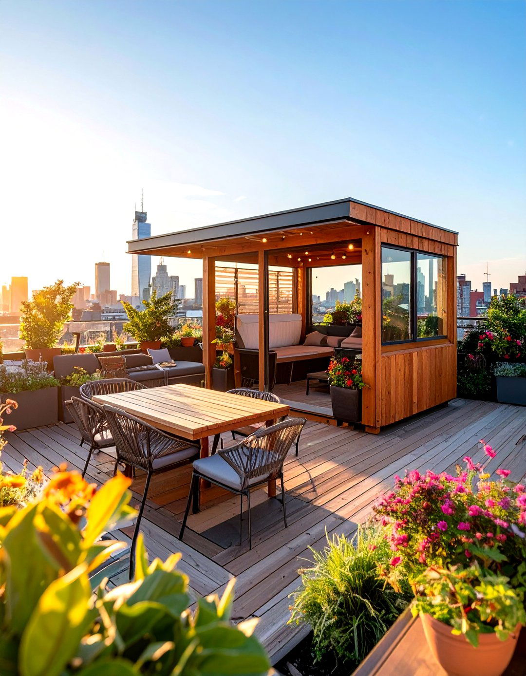 Rooftop Deck Sauna for Urban Properties - 24 Outdoor Sauna Ideas