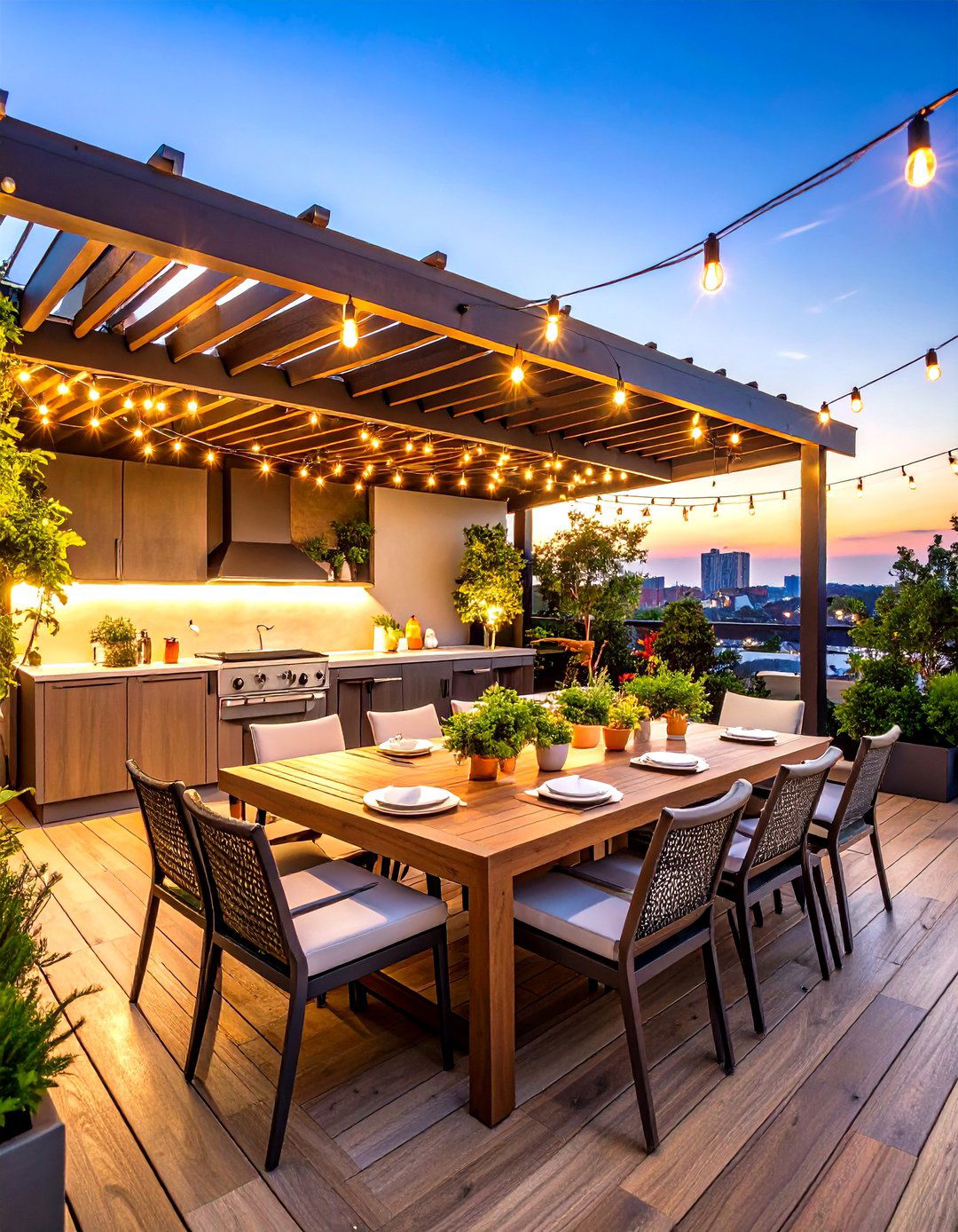 Rooftop Dining Terrace Experience - 24 Residential Rooftop Design Ideas