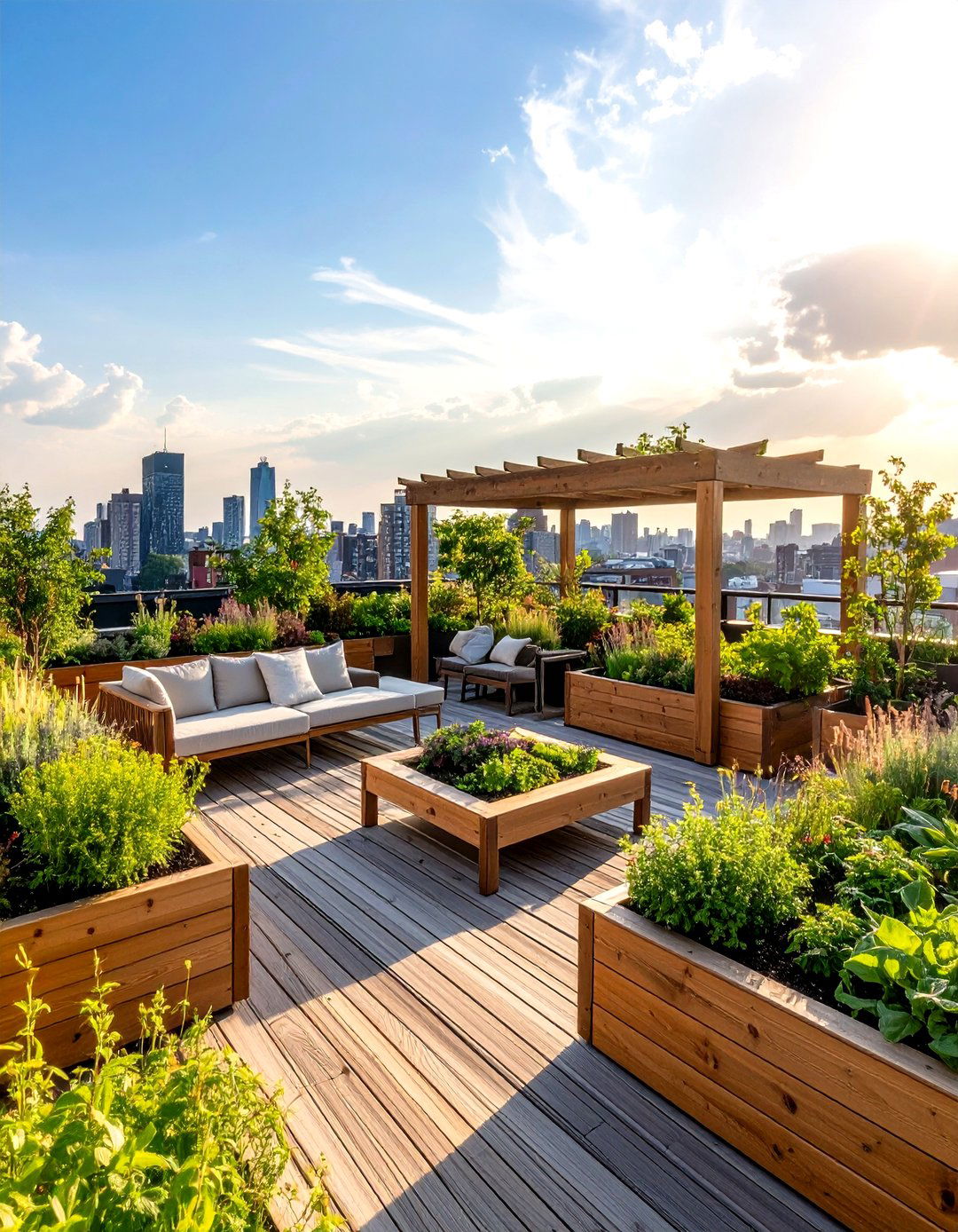 Rooftop Garden Terrace Oasis - 24 Terrace Design Ideas