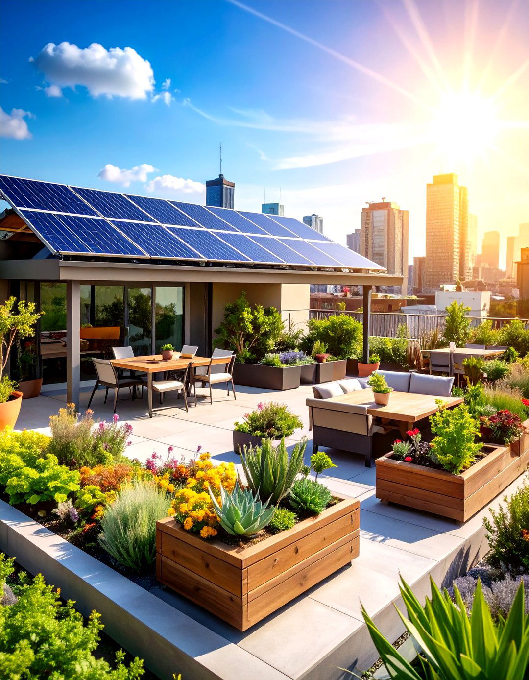Rooftop Solar Energy Garden - 24 Residential Rooftop Design Ideas