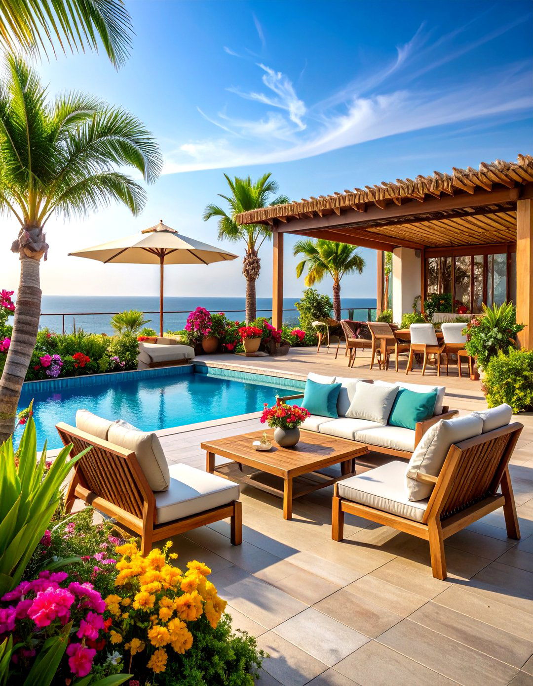 Rooftop Tropical Paradise Escape - 24 Residential Rooftop Design Ideas