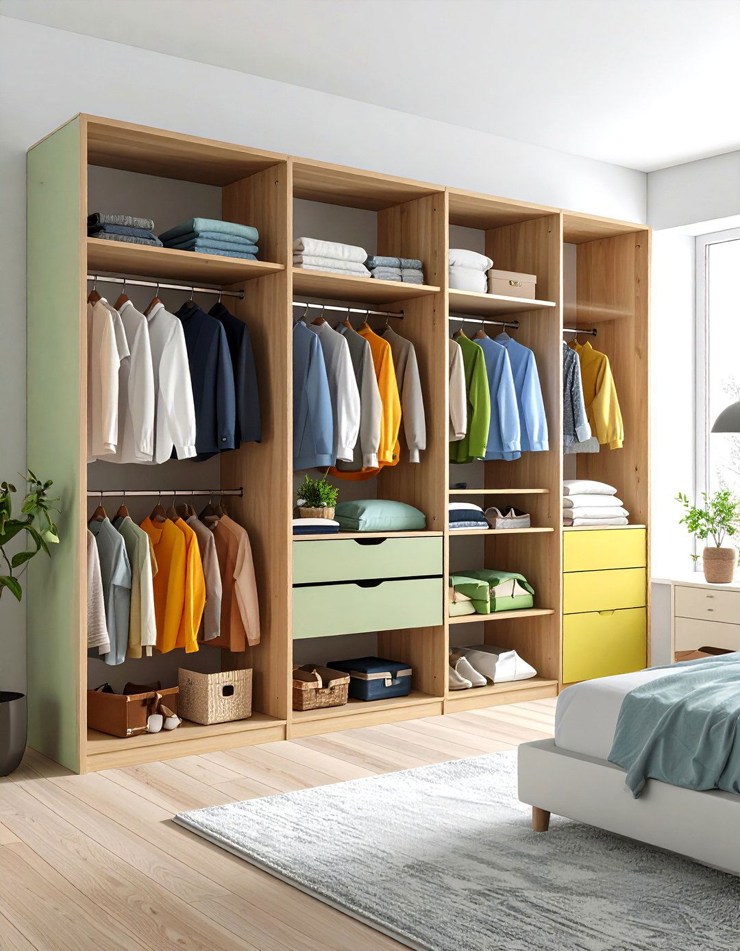 Room Divider Concept Integration - 24 Open Closet Ideas