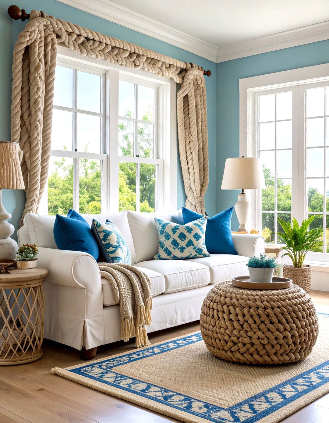 Rope Detail Nautical - 24 Window Trim Ideas