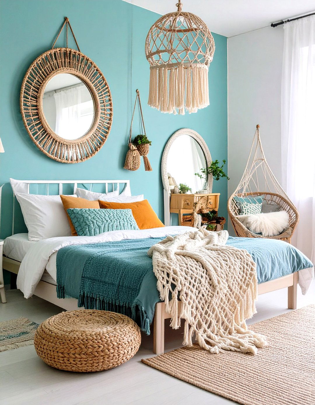 Rope and Net Texture Elements - 24 Mermaid Bedroom Ideas