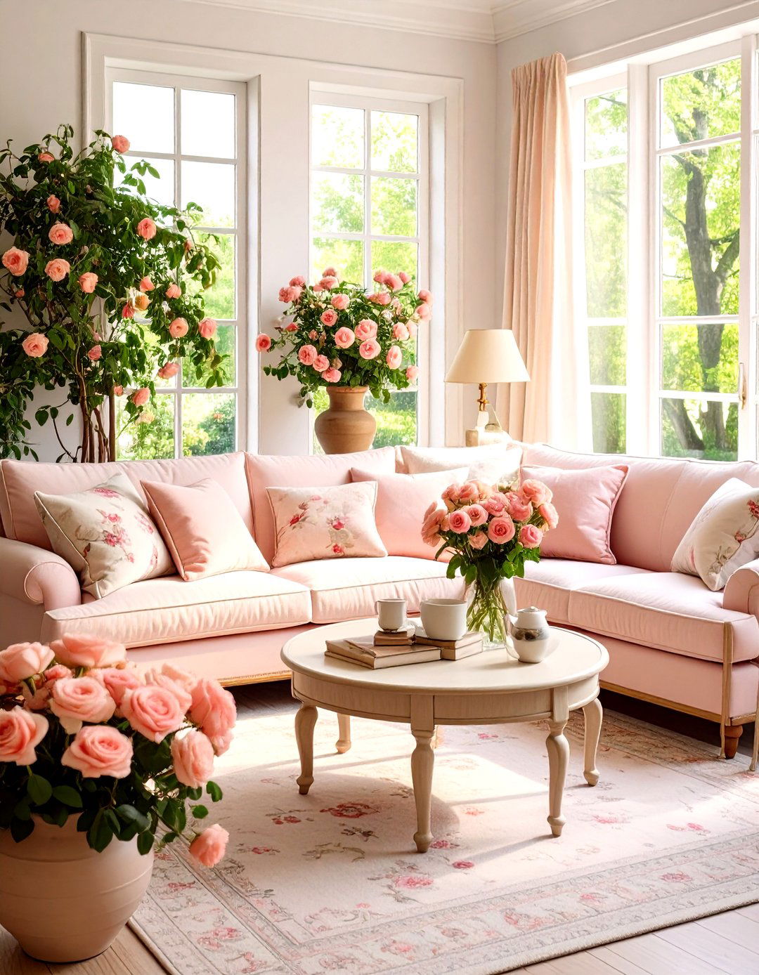 Rose Garden Inspiration Living Room - 24 Shabby-chic Style Living Room Ideas