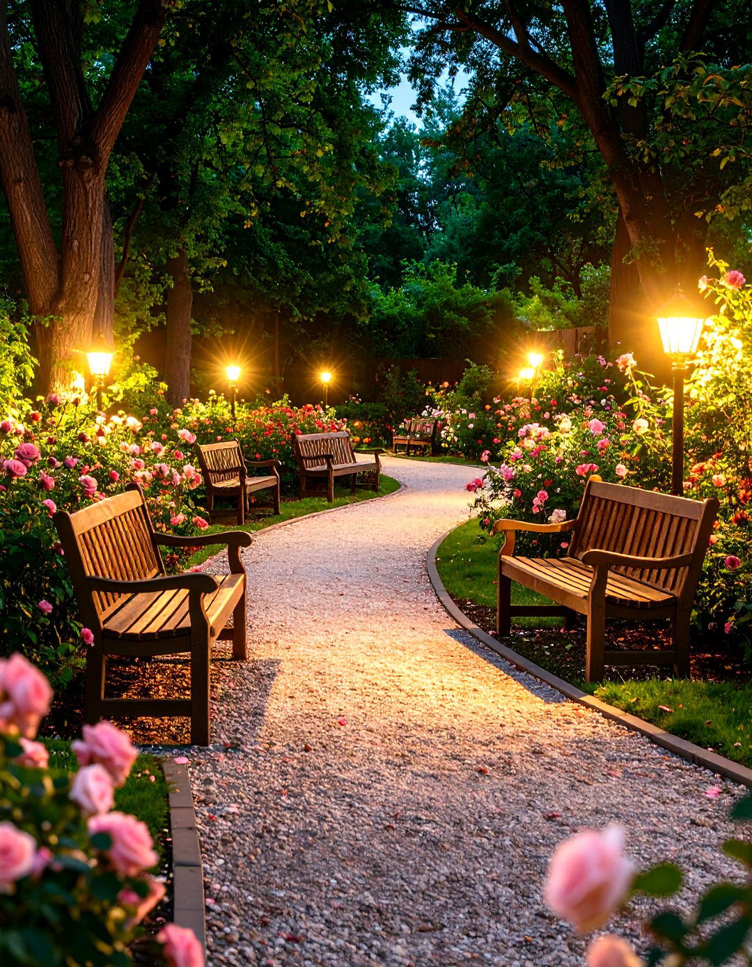 Rose Garden Path and Walkway Design - 24 Rose Garden Ideas