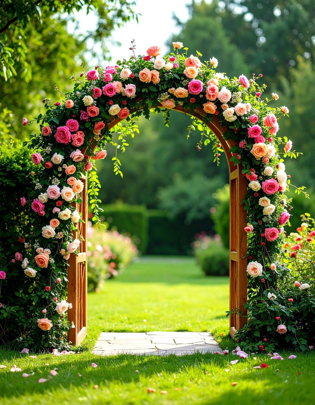 Rose Garden Wedding Arch - 24 Wedding Arch Ideas