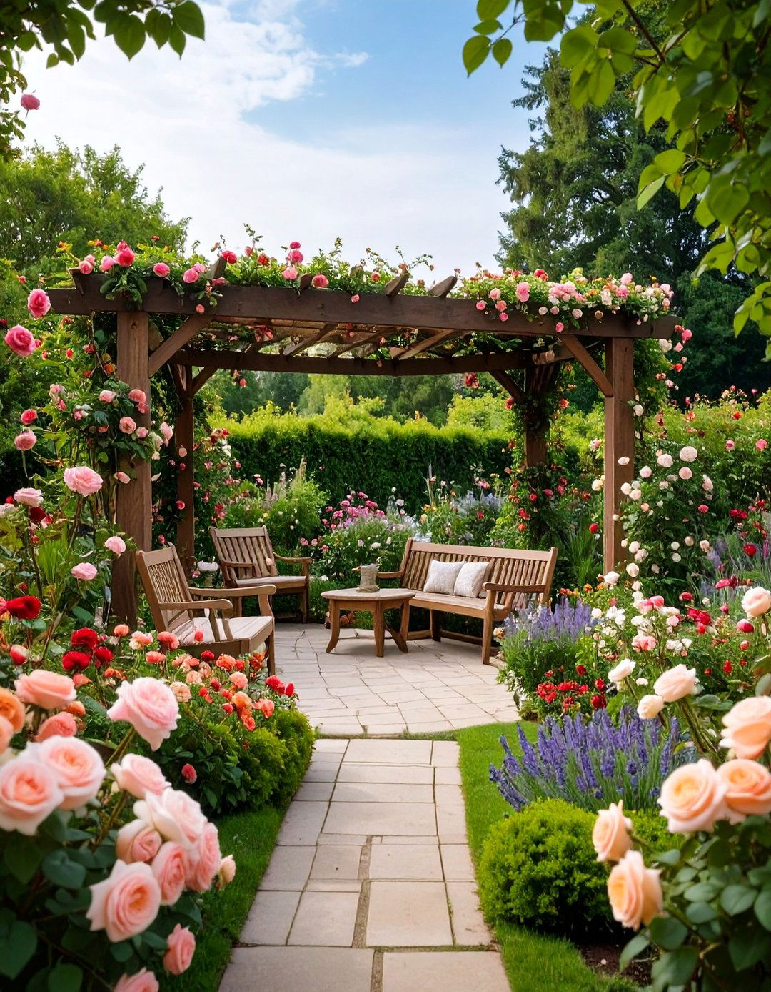 Rose Garden with Fragrant Varieties - 24 Beautiful Gardens