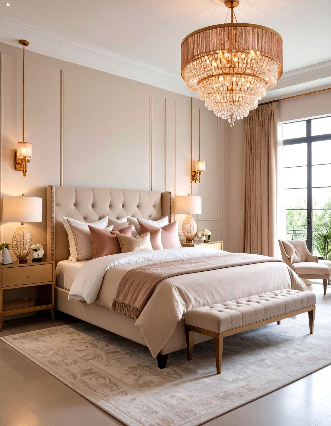 Rose Gold Lighting Collection - 24 Pink and Gold Bedroom Ideas