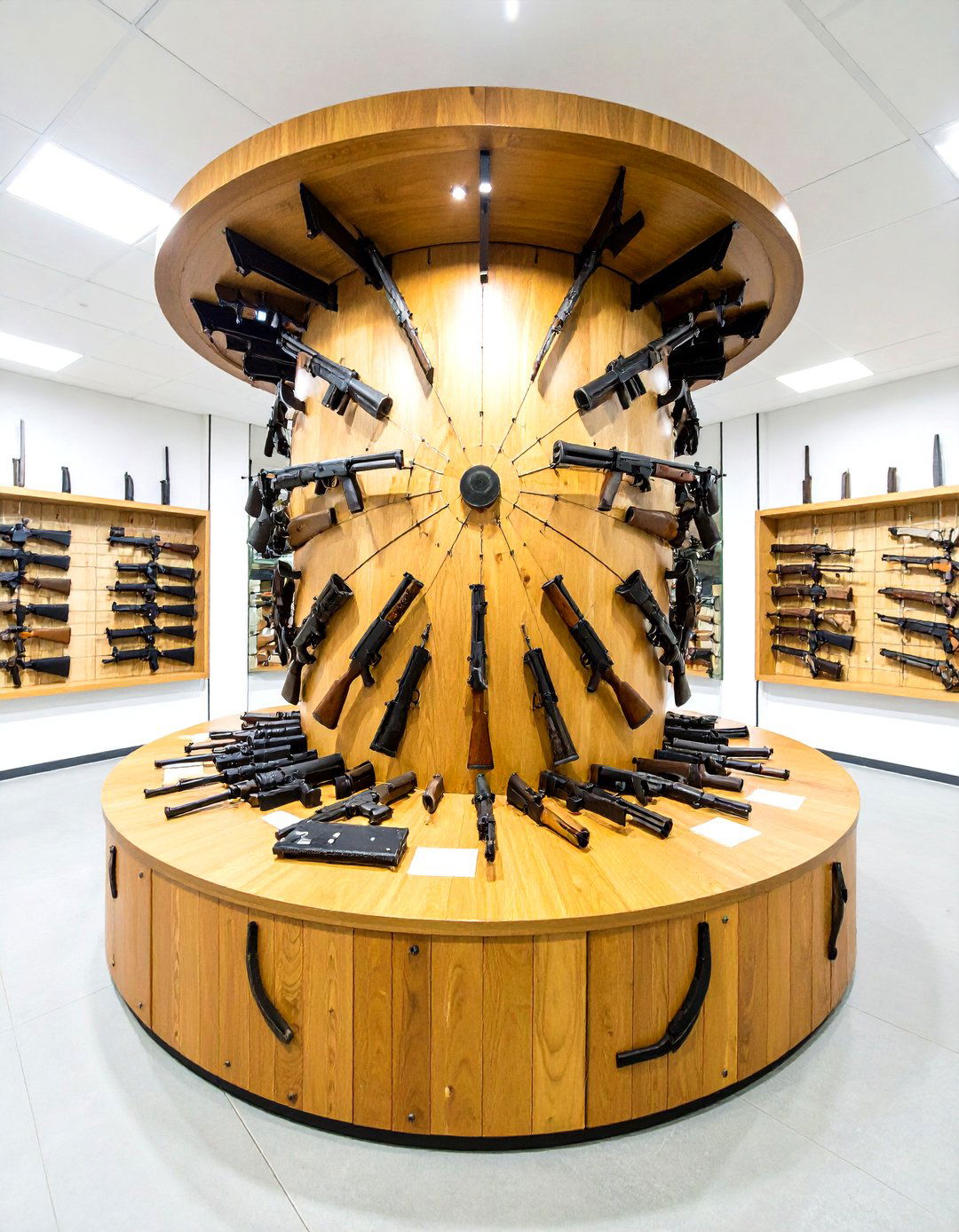 Rotating Display Carousel - 24 Gun Wall Ideas