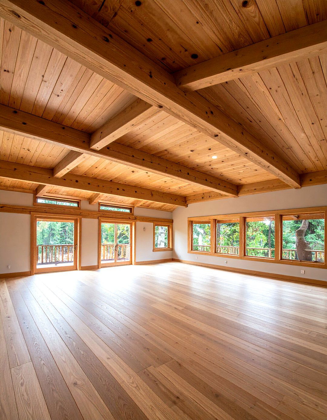 Rough Sawn Oak Plank Ceilings - 24 Rustic Ceiling Ideas