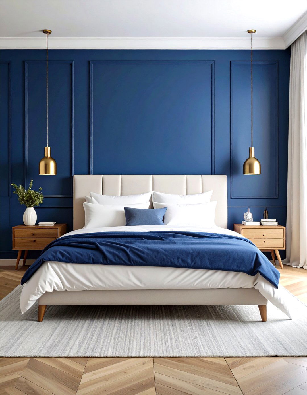 Royal Blue Accent Wall Bedroom - 24 Royal Blue Bedroom Ideas