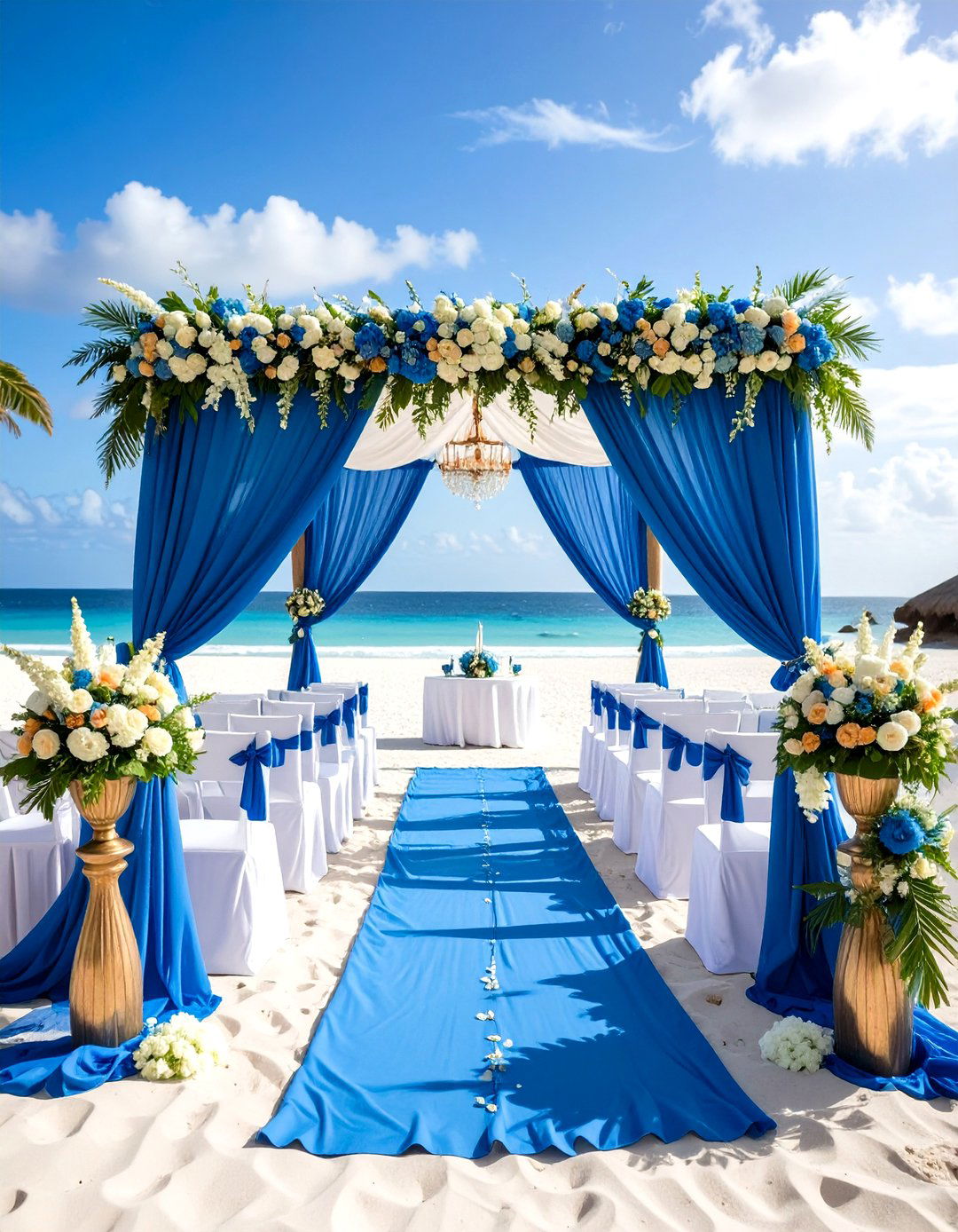 Royal Blue Beach Wedding Theme - 24 Blue Wedding Theme Ideas