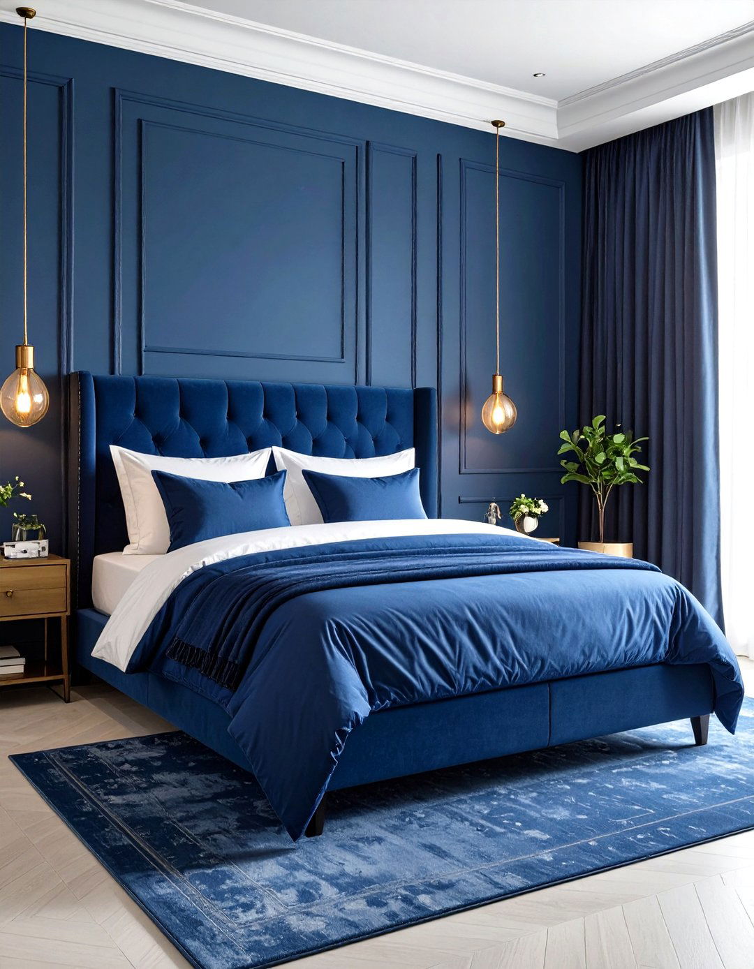 Royal Blue Luxury Hotel Bedroom - 24 Royal Blue Bedroom Ideas