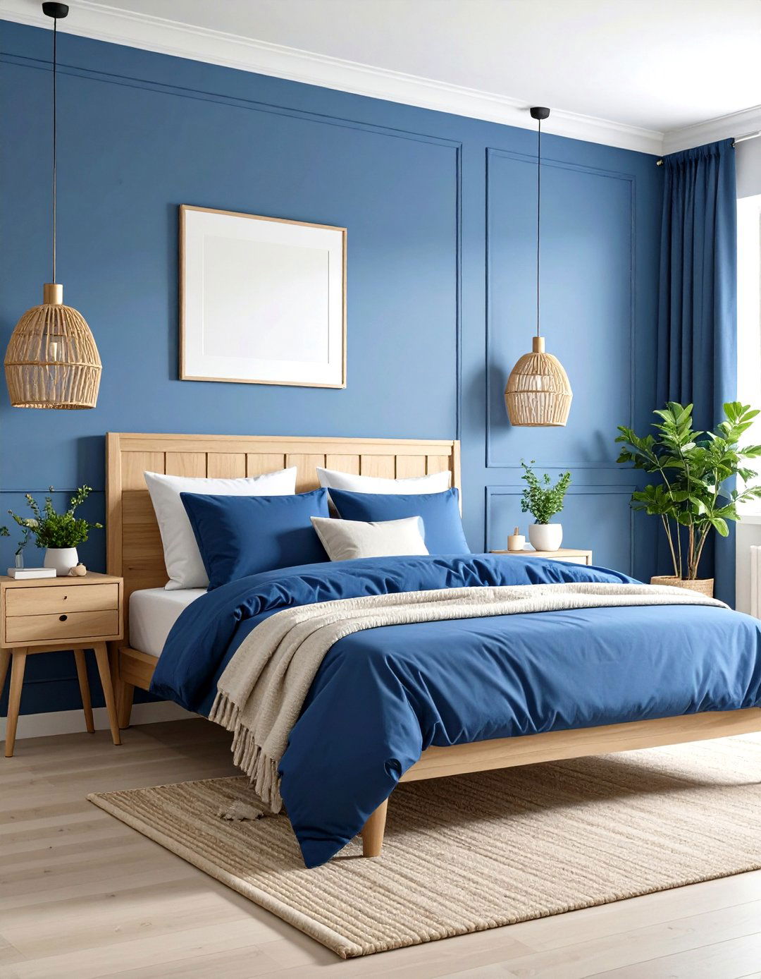 Royal Blue Scandinavian Bedroom - 24 Royal Blue Bedroom Ideas