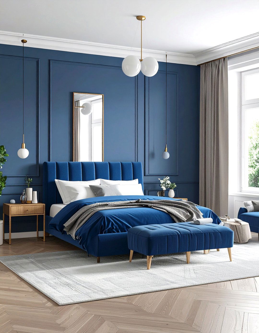 Royal Blue Small Bedroom - 24 Royal Blue Bedroom Ideas