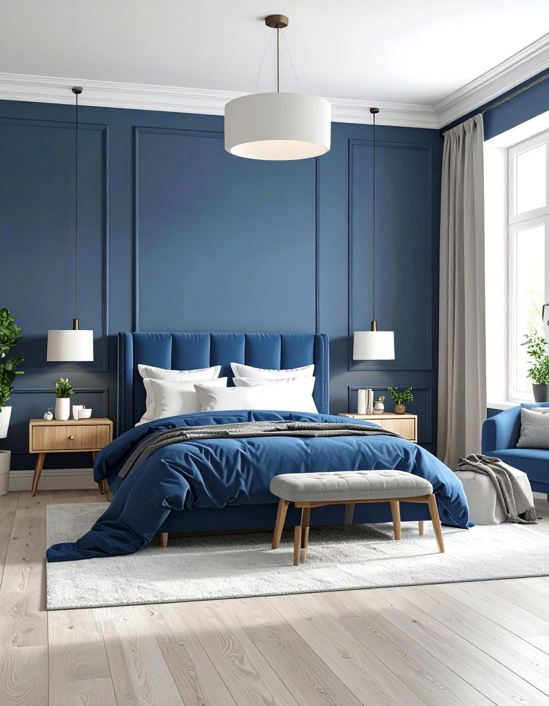 Royal Blue Teen Bedroom