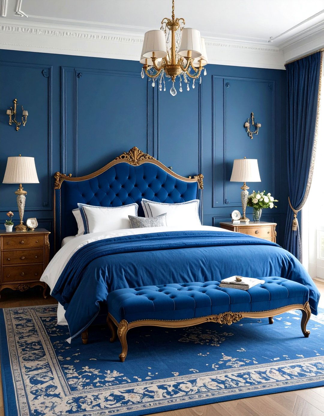 Royal Blue Vintage Bedroom - 24 Royal Blue Bedroom Ideas